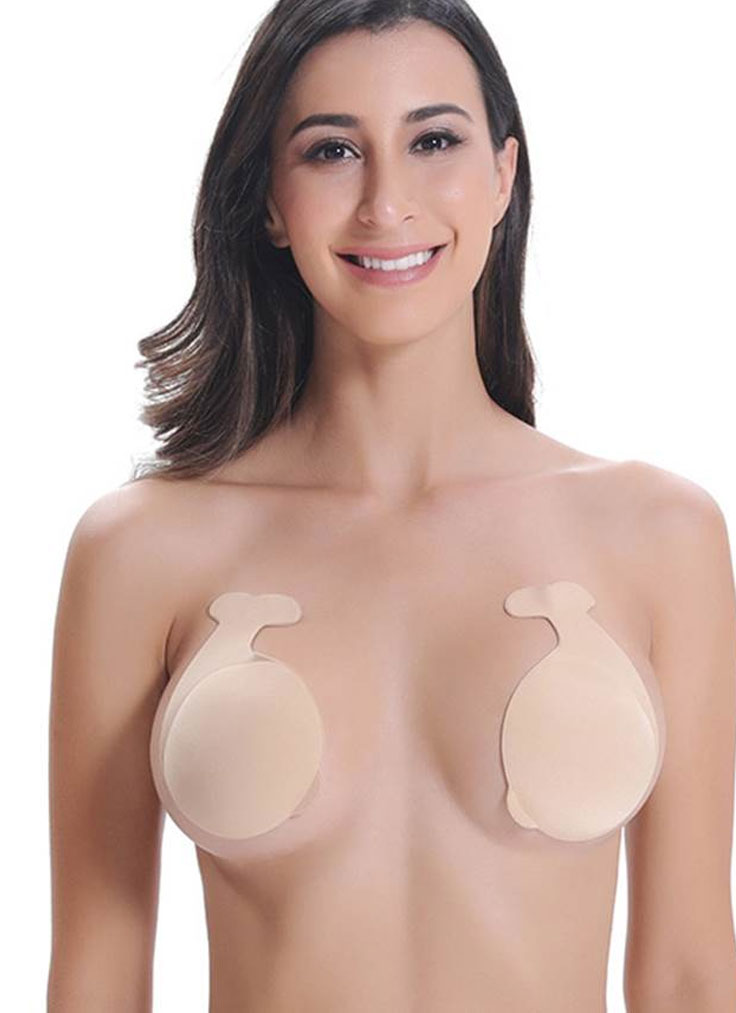 Strapless Lift Up Invisible Self Adhesive Nipple C..