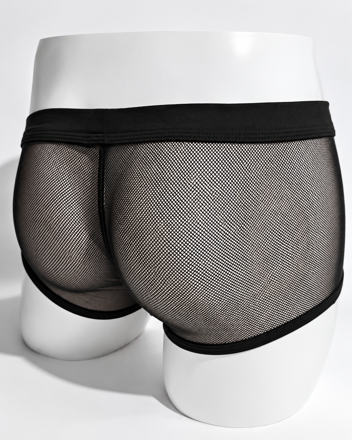 Men's Black Mesh Boxer Briefs 